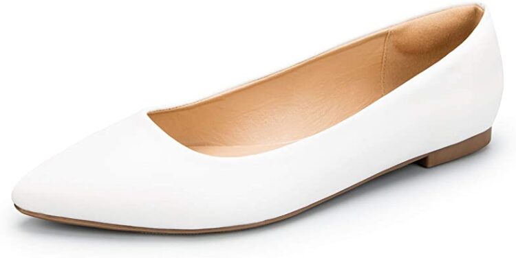 PENNYSUE Pointed Toe Ballet Flat | 40plusstyle.com