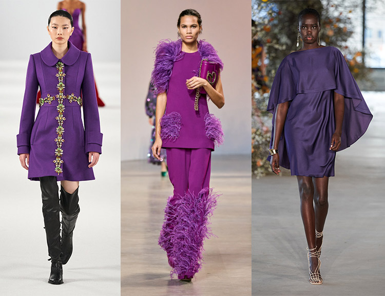 fall winter 2022 color trends: deep purples | 40plusstyle.com