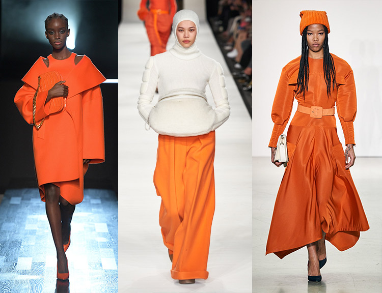 fall winter 2022 color trends: vibrant orange | 40plusstyle.com