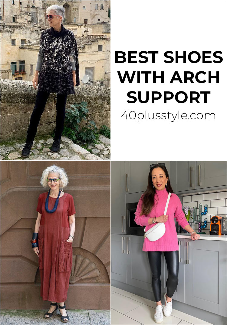 Best shoes with arch support - comfortable walking shoes to walk in all day | 40plusstyle.com