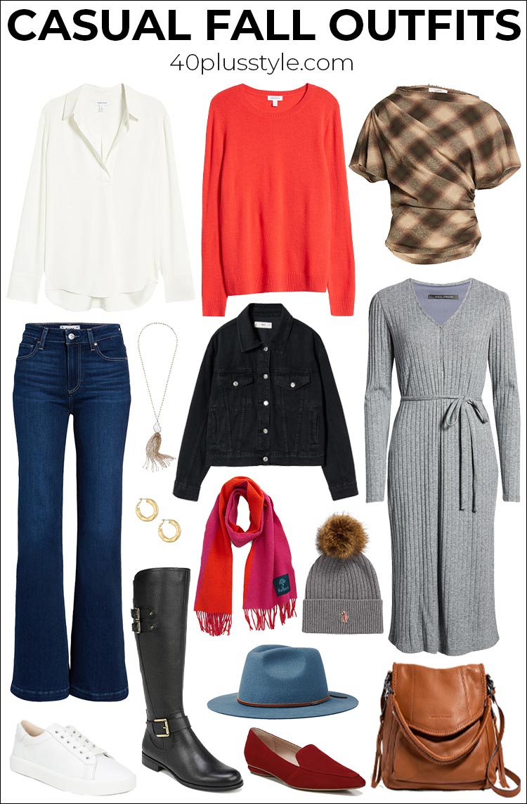 Casual fall outfits to keep you looking chic everyday | 40plusstyle.com