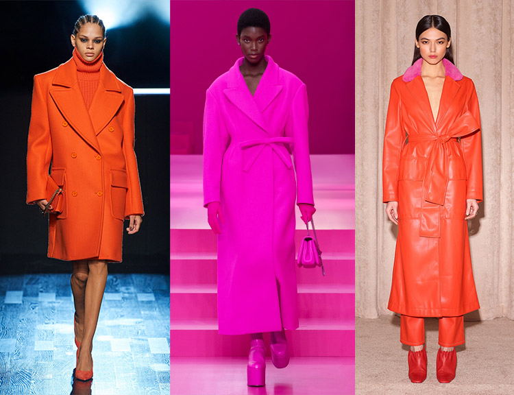FW coat trends 2022 - colorful coats | 40plusstyle.com