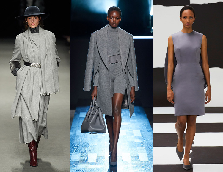fall winter 2022 color trends: glamorous grays | 40plusstyle.com