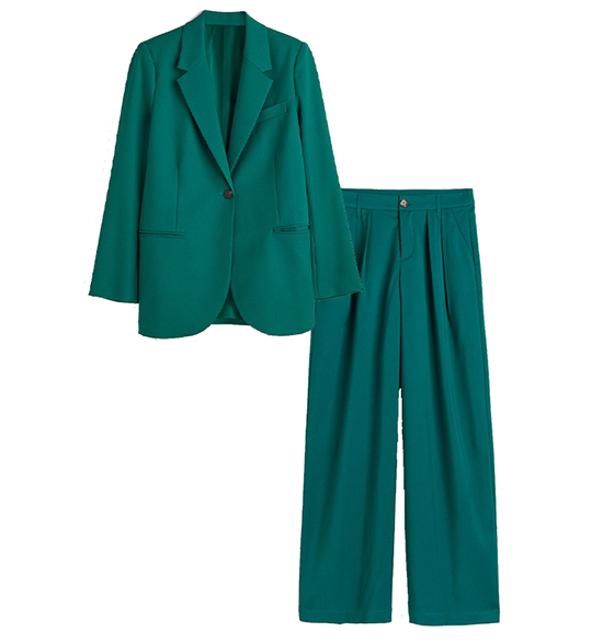 H&M suit set | 40plusstyle.com