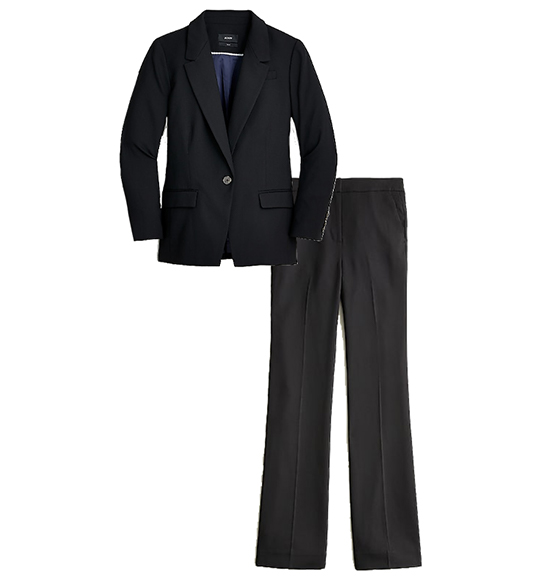 J.Crew blazer and trousers in Italian wool | 40plusstyle.com