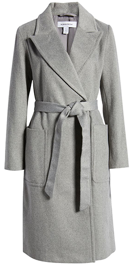 Best winter coats for women - Nordstrom Belted Longline Coat | 40plusstyle.com