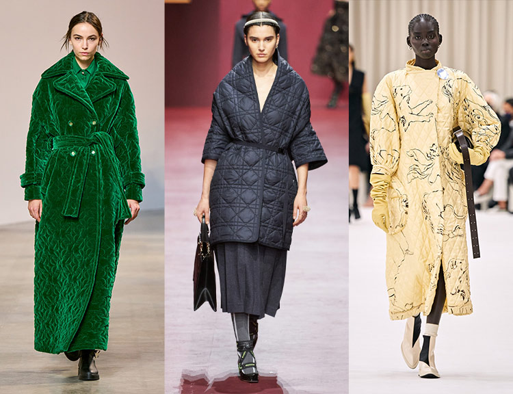 FW coat trends 2022 - quilted | 40plusstyle.com