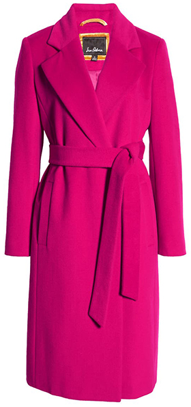 Best winter coats for women - Sam Edelman Belted Wool Blend Coat | 40plusstyle.com