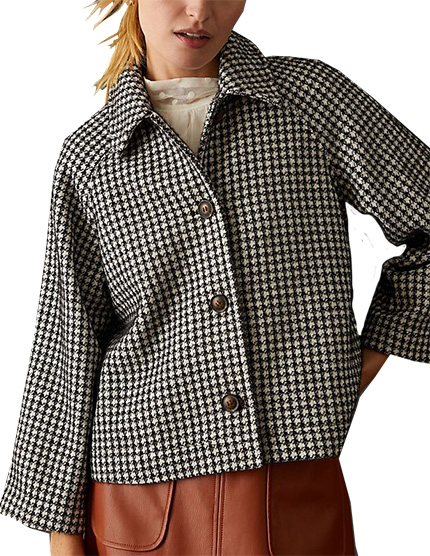 Best winter coats for women - Anthropologie Greylin Cropped Swing Jacket | 40plusstyle.com