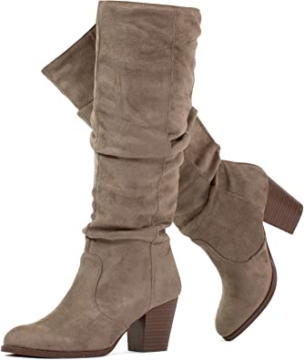 best winter boots for women - slouchy knee high boots | 40plusstyle.com
