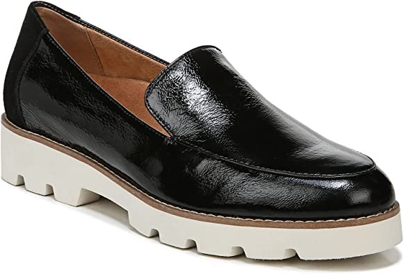 Shoes with arch support - Vionic Charm Kensley Oxford Patent Leather Loafers | 40plusstyle.com