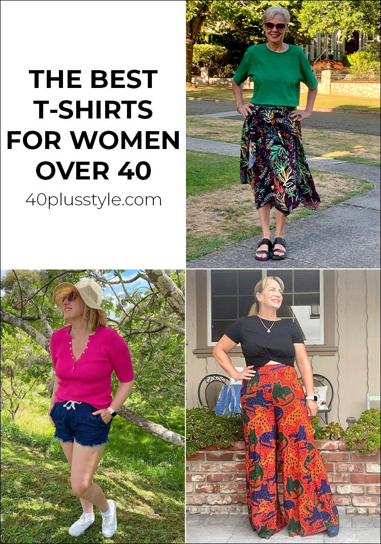 The best t-shirts for women that are more flattering than your regular tee | 40plusstyle.com