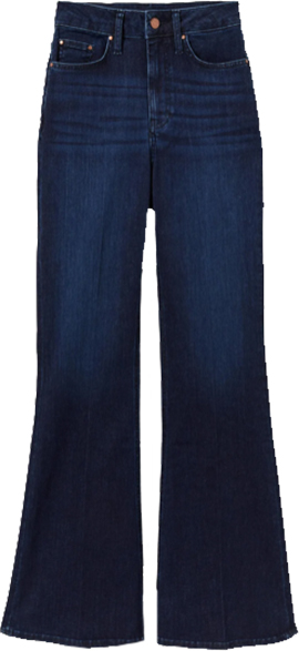 Boden High Rise Fitted Flare Jeans | 40plusstyle.com