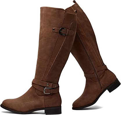 Luoika Extra Wide Calf Knee High Boots | 40plusstyle.com