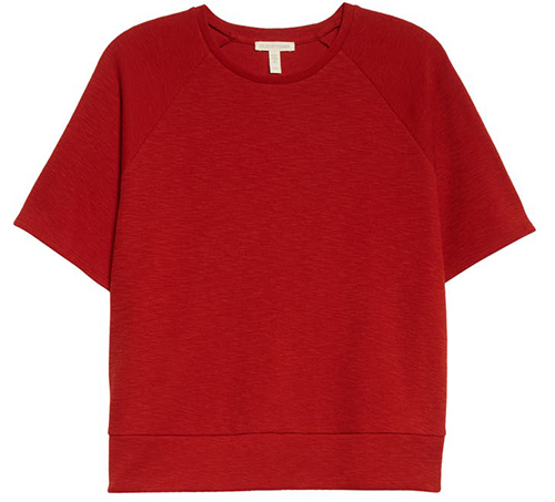 Eileen Fisher Raglan Sleeve T-Shirt | 40plusstyle.com