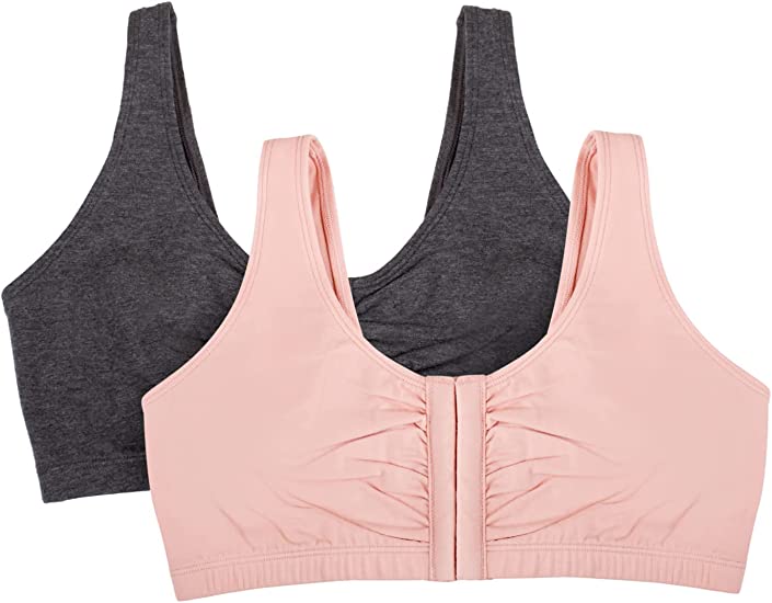 Fruit of the Loom Front Closure Cotton Bras | 40plusstyle.com