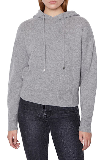 FRAME Cashmere & Wool Hoodie | 40plusstyle.com