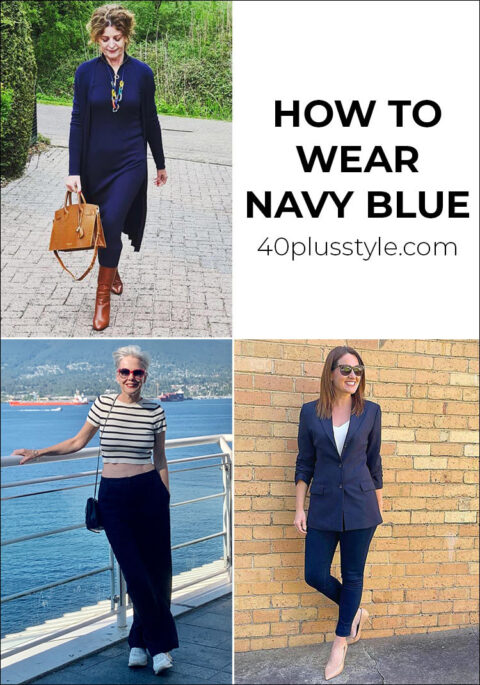 How to wear navy blue - best outfits & color combinations 40+style