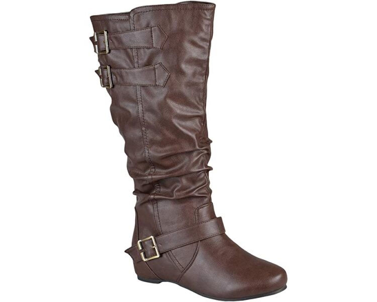 Ruched boots for wide calves | 40plusstyle.com