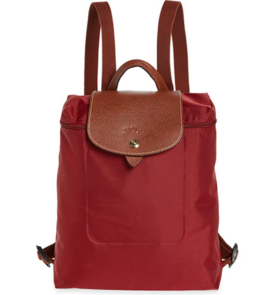 Longchamp Le Pliage Backpack | 40plusstyle.com