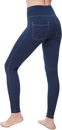 Nirlon Tummy Control Jean Leggings | 40plusstyle.com