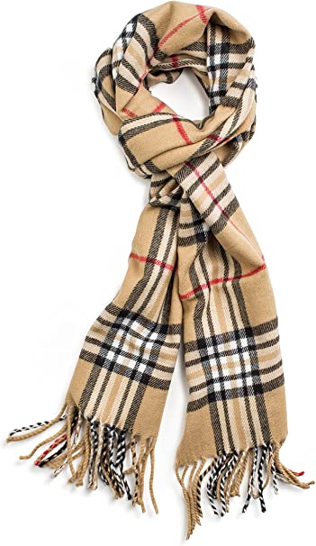Best winter scarves for women - plaid scarf | 40plusstyle.com