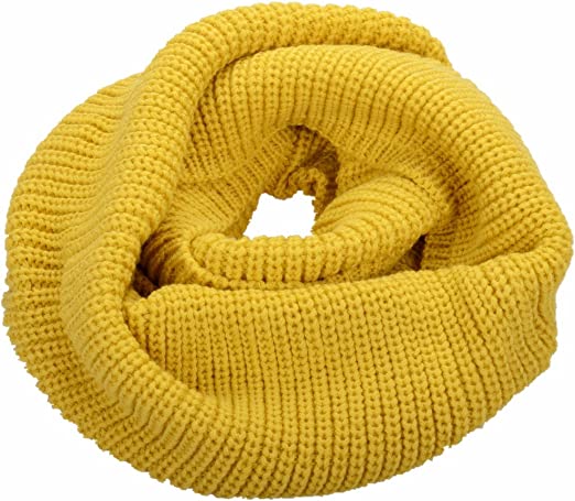 NEOSAN Thick Ribbed Knit Winter Infinity Scarf | 40plusstyle.com