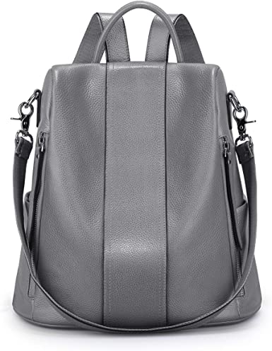 Best backpacks for women - S-ZONE Soft Anti-Theft Leather Backpack | 40plusstyle.com