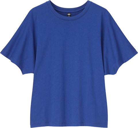 Uniqlo Dolman Short-Sleeve T-Shirt | 40plusstyle.com