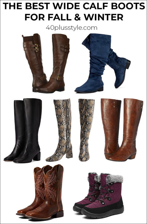 best wide calf boots this winter and fall in stores now - 40+style