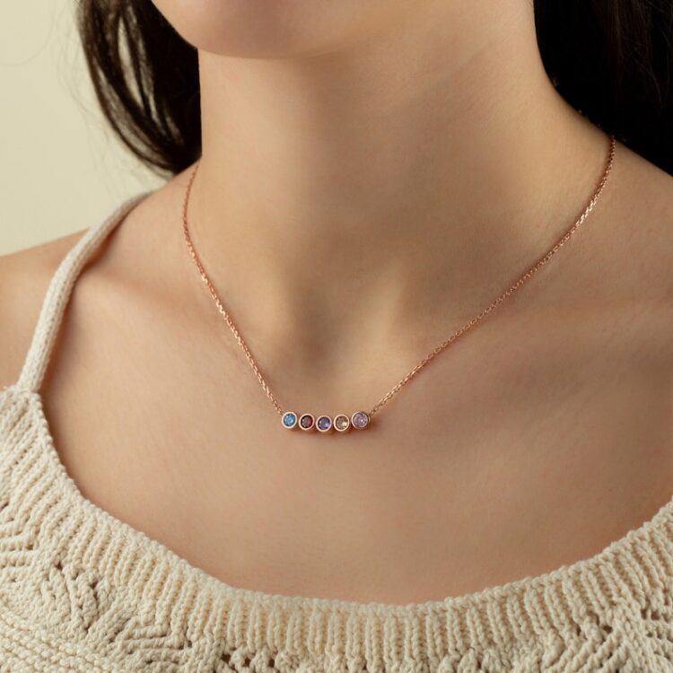 Gift ideas for women - TheBestOfSilverArt Birthstone Necklace | 40plusstyle.com