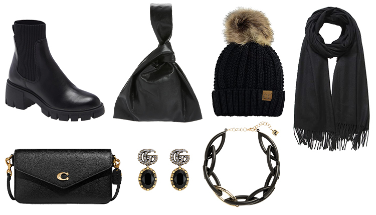 How to wear black over 40 style tip: Invest in black accessories | 40plusstyle.com