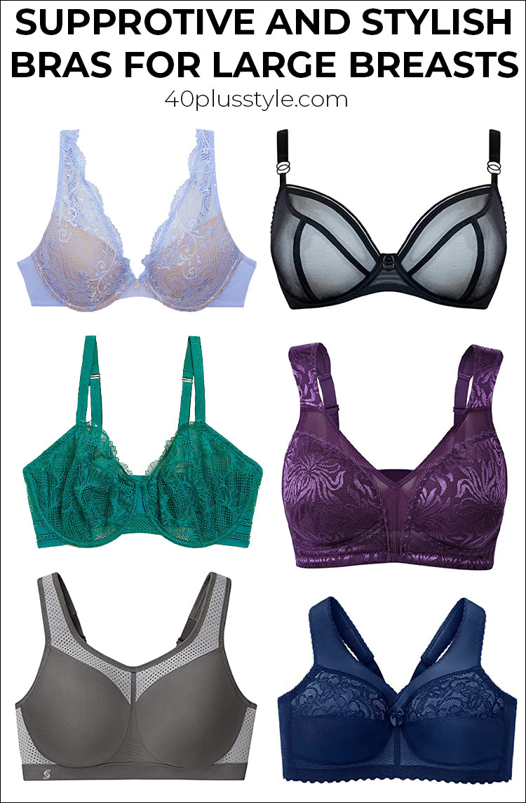 Best bras for large breasts: bras which are supportive and stylish | 40plusstyle.com