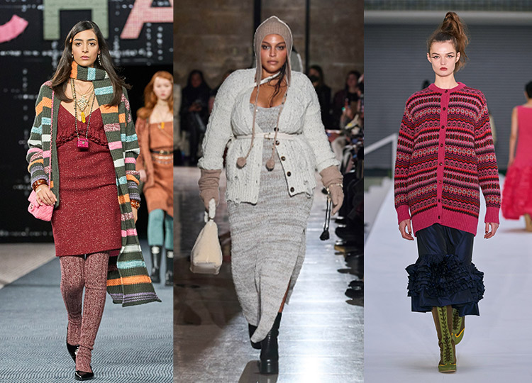 Knitwear outfits on the catwalks | 40plusstyle.com