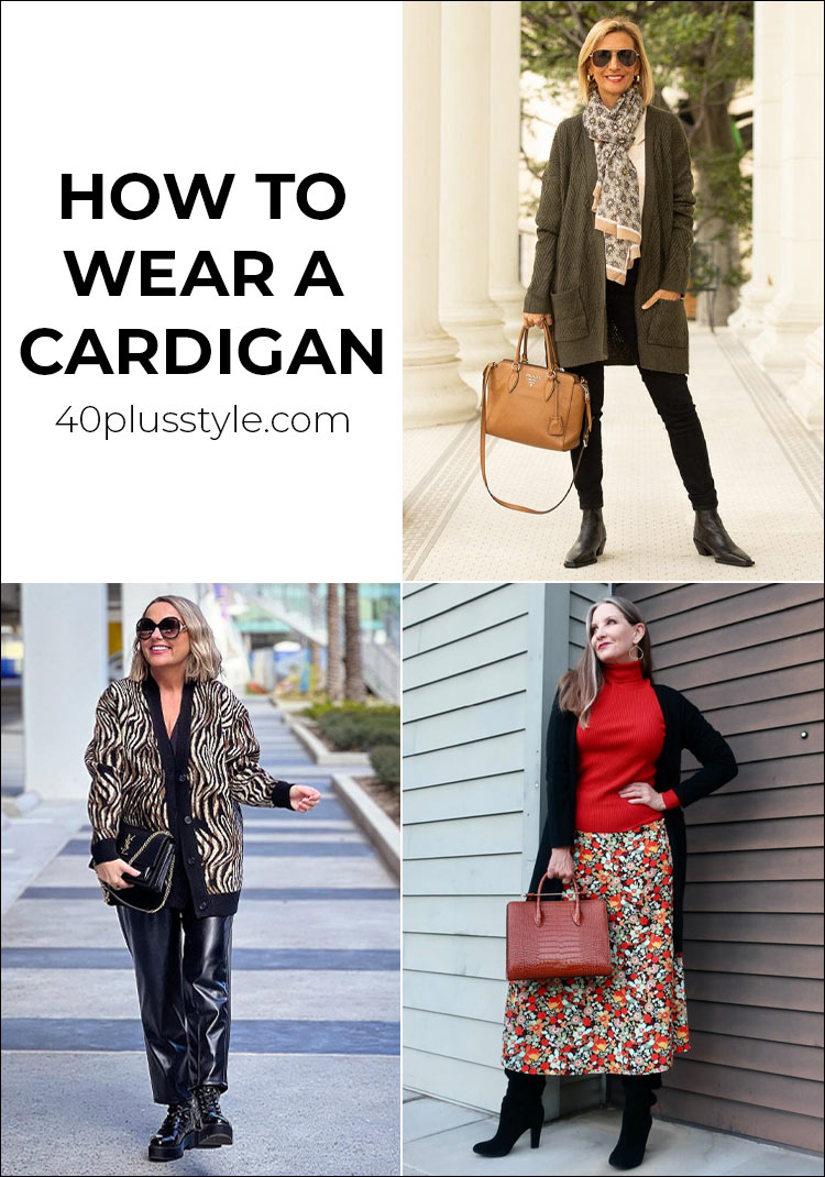 How to wear a cardigan without looking frumpy: 12 cardigan outfits for you to try | 40plusstyle.com