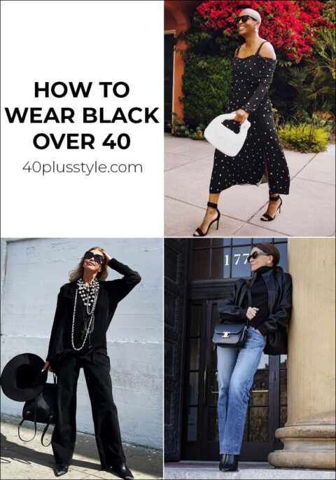 How to wear black over 40 - 40+style
