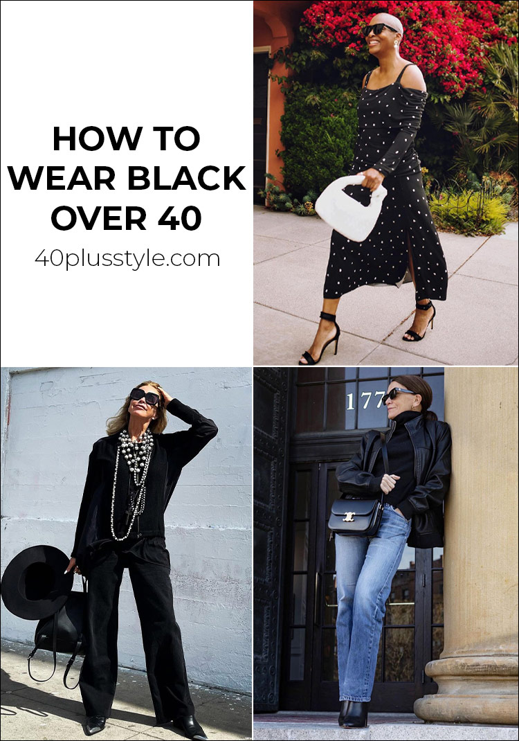 How to wear black over 40 | 40plusstyle.com