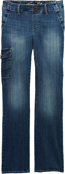 Asaptive clothing for women - Seven7 Jeans Adaptive Tummy-less Bootcut Seated Jeans | 40plusstyle.com