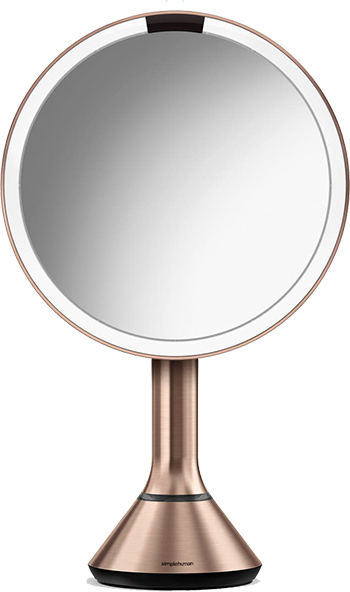 Gift ideas for women: simplehuman 8-Inch Sensor Mirror | 40plusstyle.com