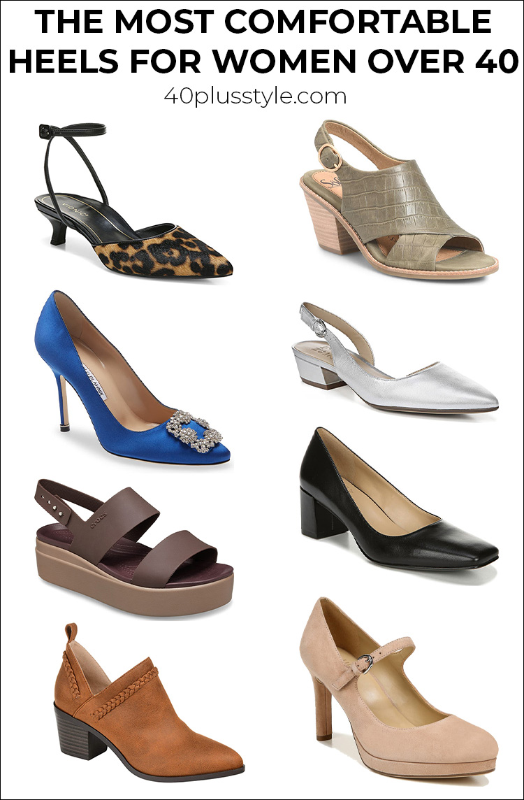 The most comfortable heels for women over 40 | 40plusstyle.com
