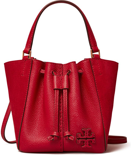 Gift ideas for women - Tory Burch McGraw Mini Dragonfly Leather Tote | 40plusstyle.com
