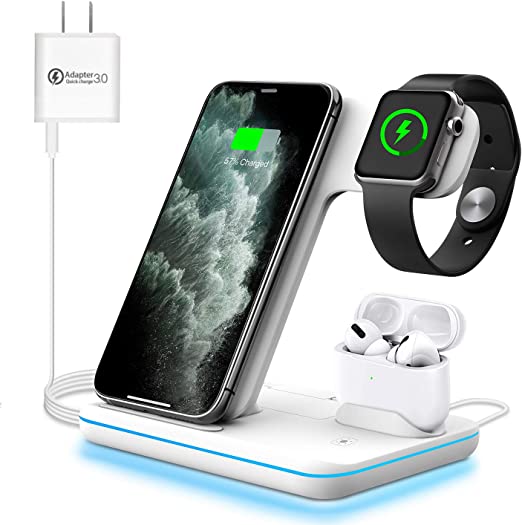 Gift ideas for women - WAITIEE 3-in-1 Wireless Charger | 40plusstyle.com