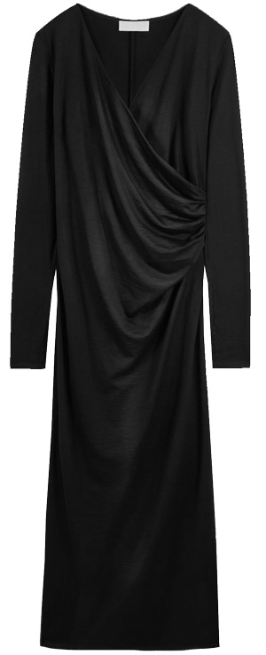 COS The Wool Jersey Wrap Dress | 40plusstyle.com