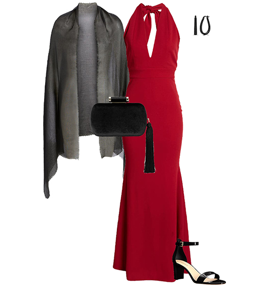 Long red dress | 40plusstyle.com