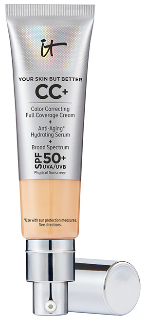 Best CC cream for mature skin - IT Cosmetics CC+ Color Correcting Full Coverage Cream SPF 50+ | 40plusstyle.com