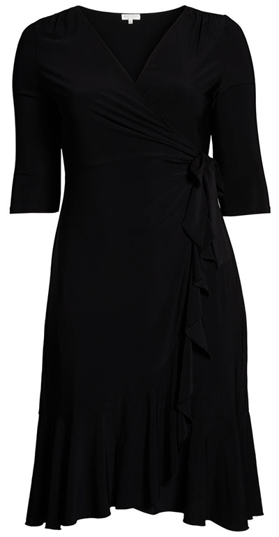 Kiyonna Whimsy Wrap Dress | 40plusstyle.com