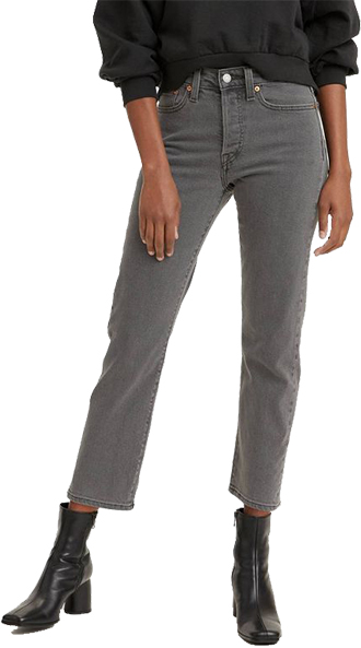 Levi's® High-Rise Wedgie Straight Cropped Jeans  | 40plusstyle.com