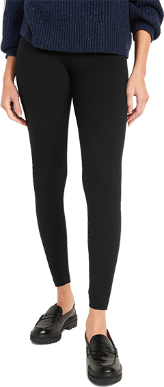High-Waisted Jersey Ankle Leggings | 40plusstyle.com
