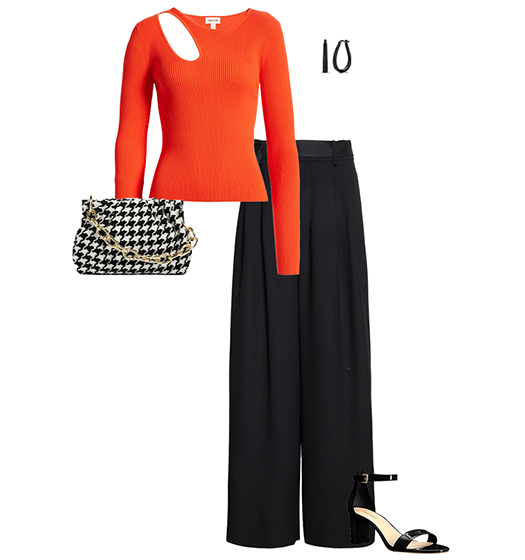 Wide pants and sweater | 40plusstyle.com