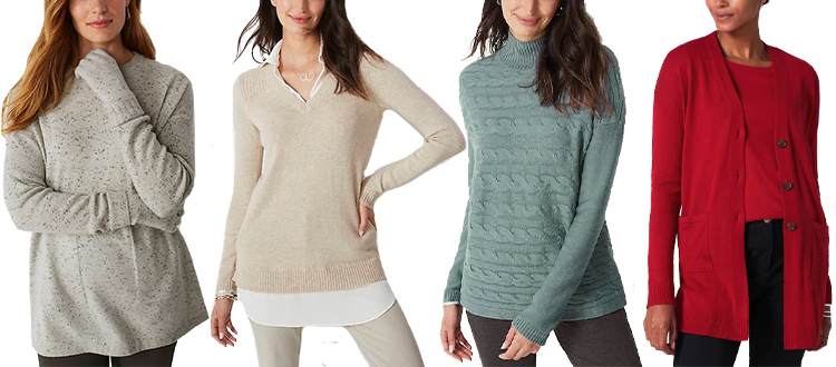 Sweaters and cardigans for women over 40 | 40plusstyle.com